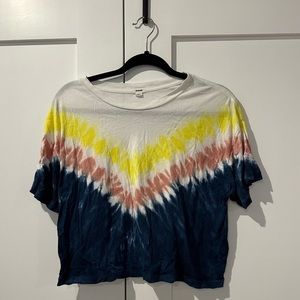 Cropped  tie dye tshirt